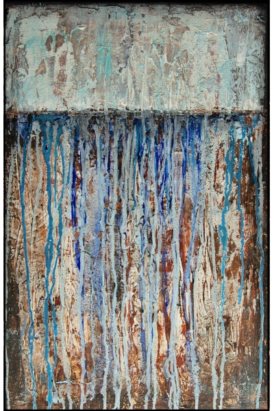 Nowoczesny obraz abstrakcyjny BETWEEN WORLDS